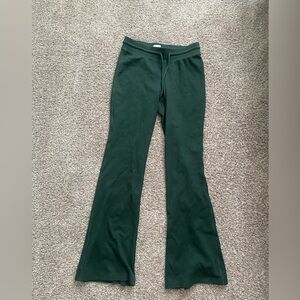 Green Flared Bottoms